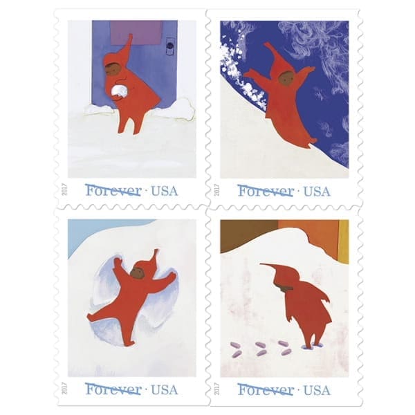 The Snowy Day Forever Stamps