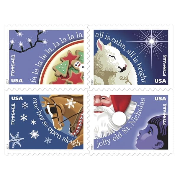 Christmas Carol Forever Stamps