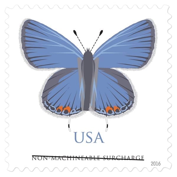 Non-machinable Butterfly Stamp