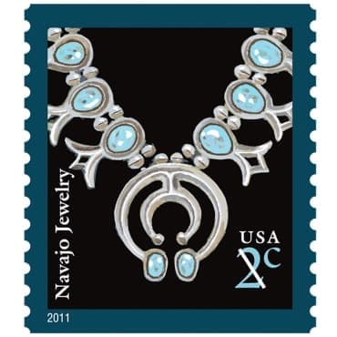 Navajo Necklace Postage Stamp