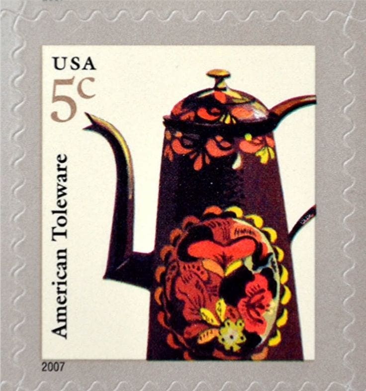 American Toleware Postage Stamp