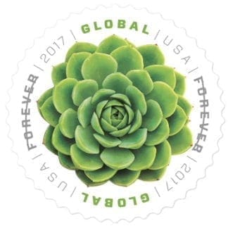 Global Green Succulent Forever Stamp