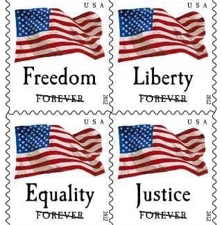 Four Flags Forever Stamps