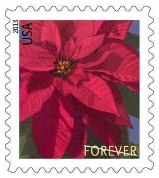 Poinsettia Forever Stamps