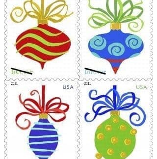 Holiday Baubles Forever Stamps