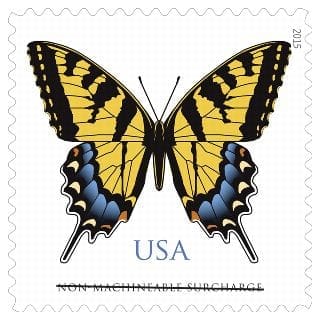 Eastern Tiger Swallowtail (Butterfly) Stamp Non-Machineable (Sheet Of 20)