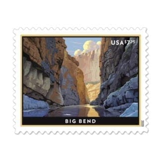 $7.75 Big Bend Stamp (Sheet Of 4)