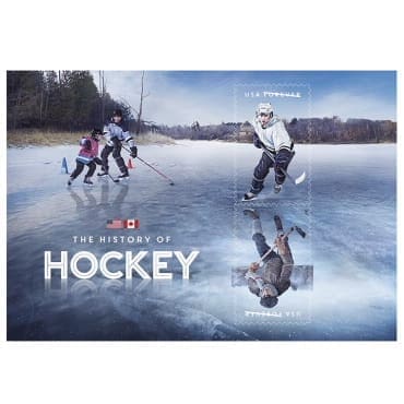History Of Hockey Souvenir Sheet (Sheet Of 2)