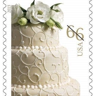 66 cent wedding cake stamp