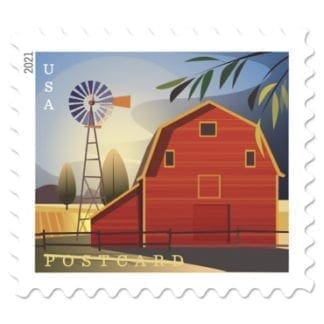 Barns Stamps Postcard Rate (Sheet Of 20)