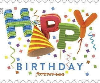 happy birthday forever stamp