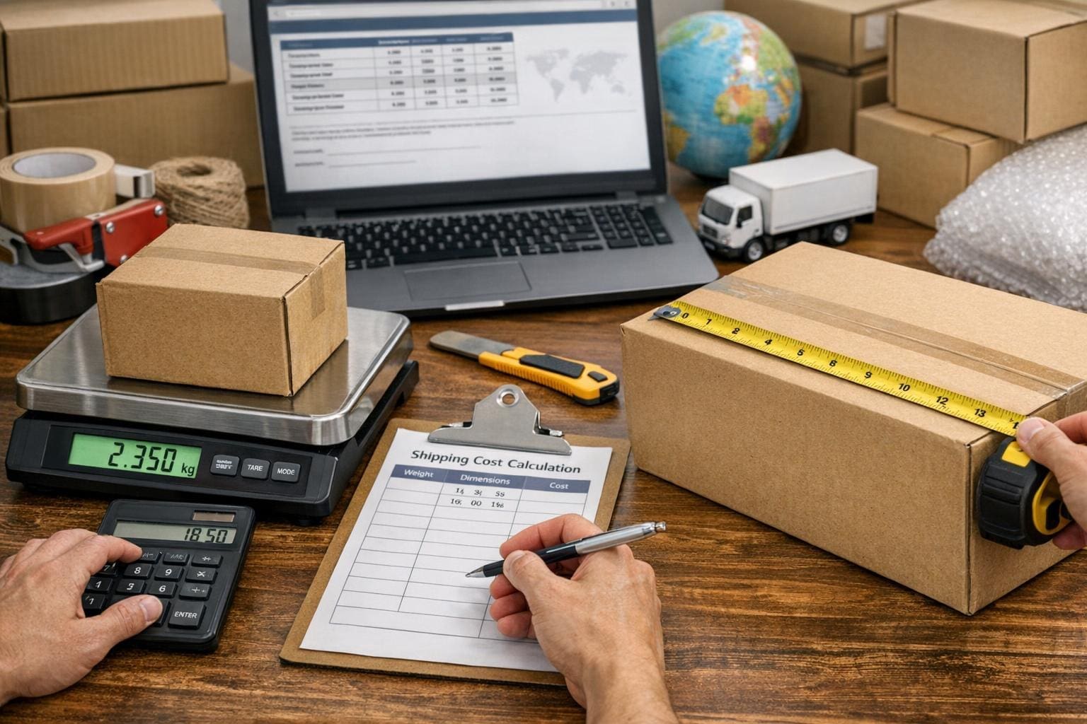 How To Calculate Shipping Costs By Weight And Size