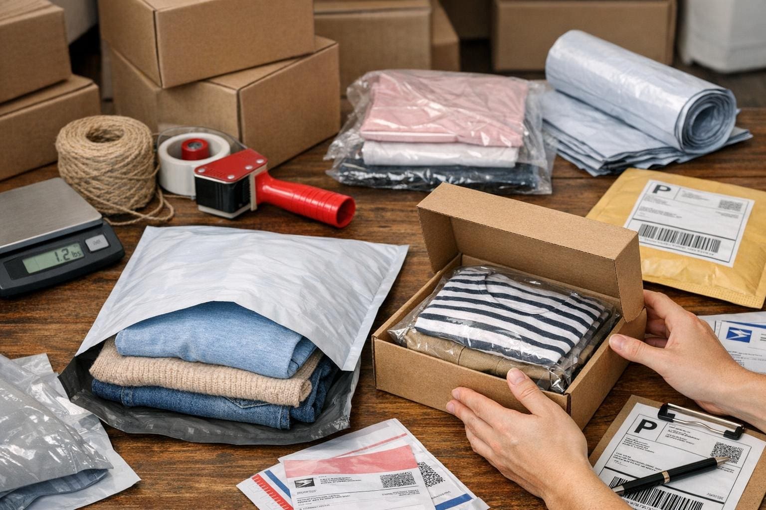 cheapest way to ship clothes