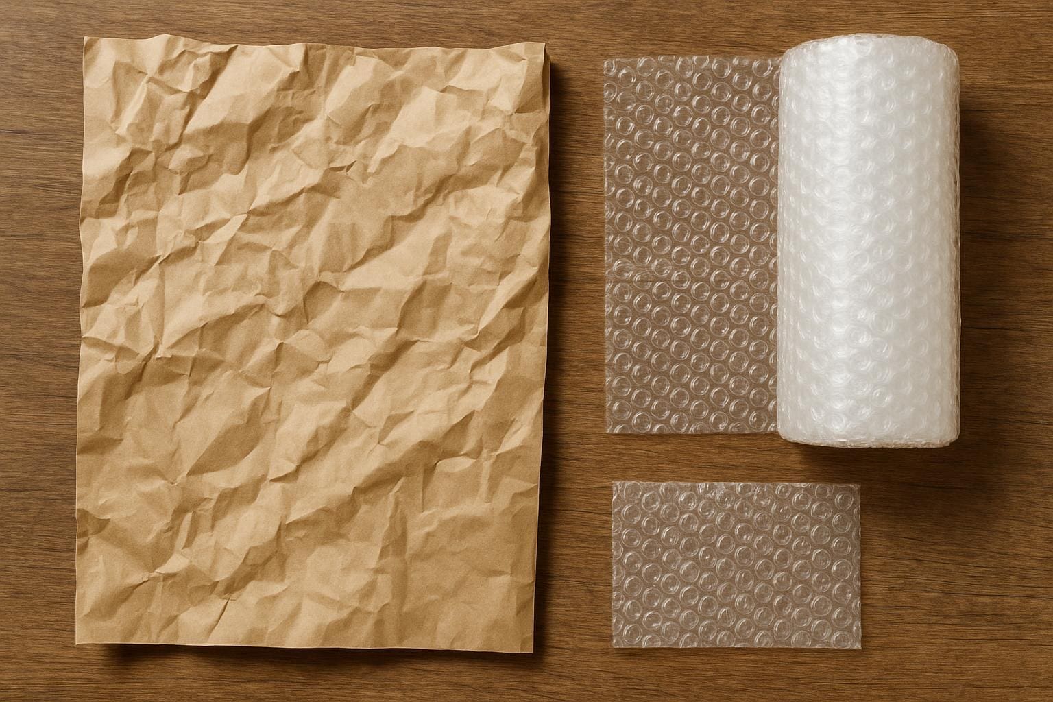 packing paper vs bubble wrap