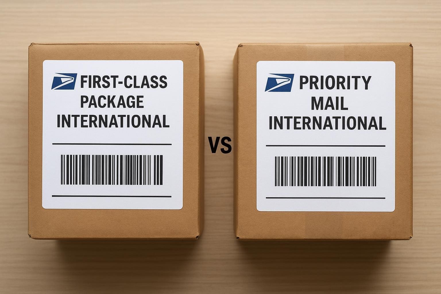 first class package international vs priority mail international price comparison