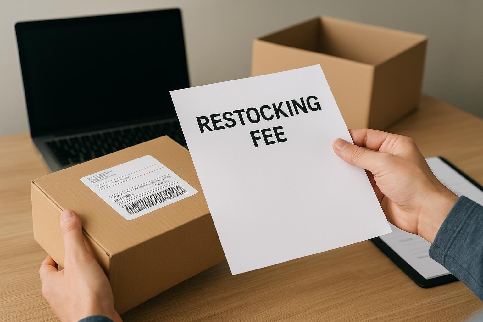 restocking fee policy examples