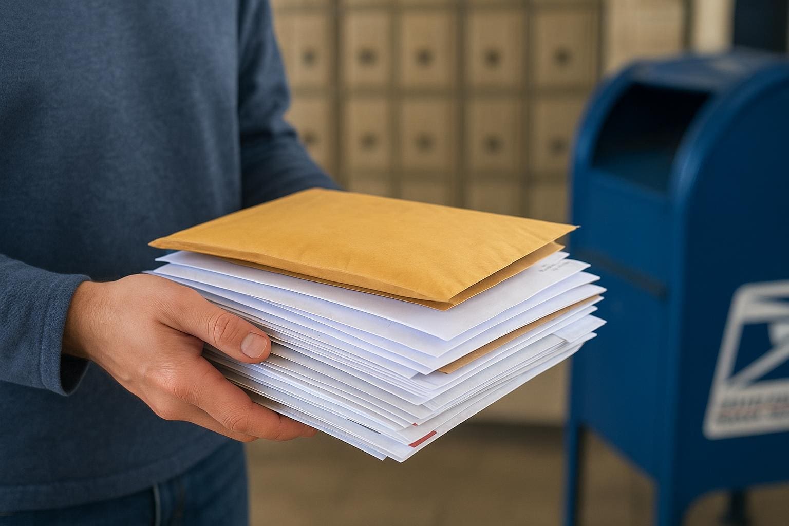 how to hold mail at the post office