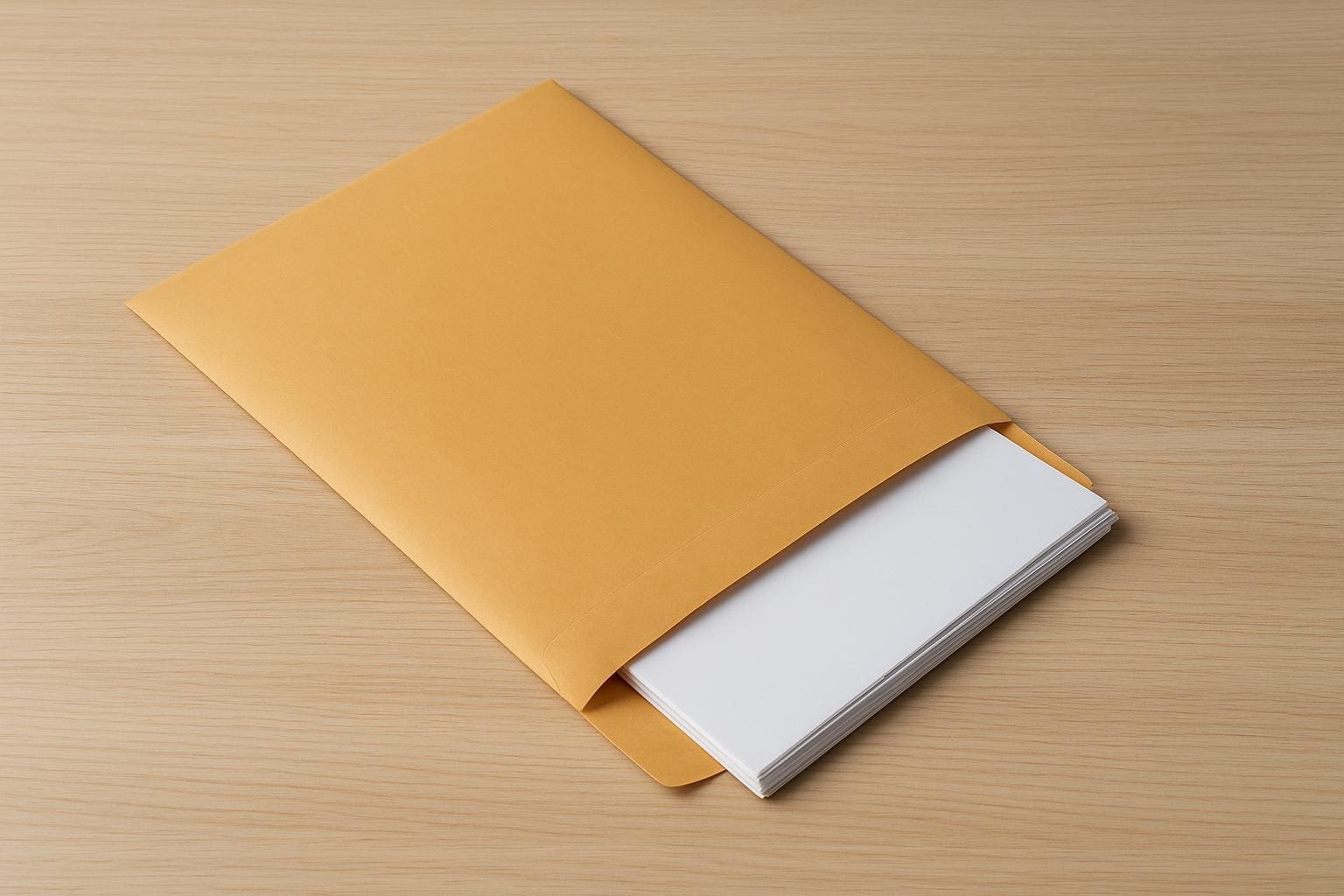 mail documents flat to prevent bending
