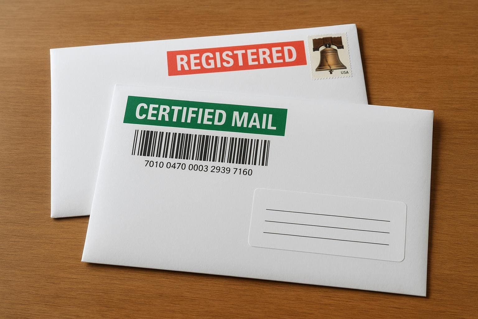 certified vs registered mail explained