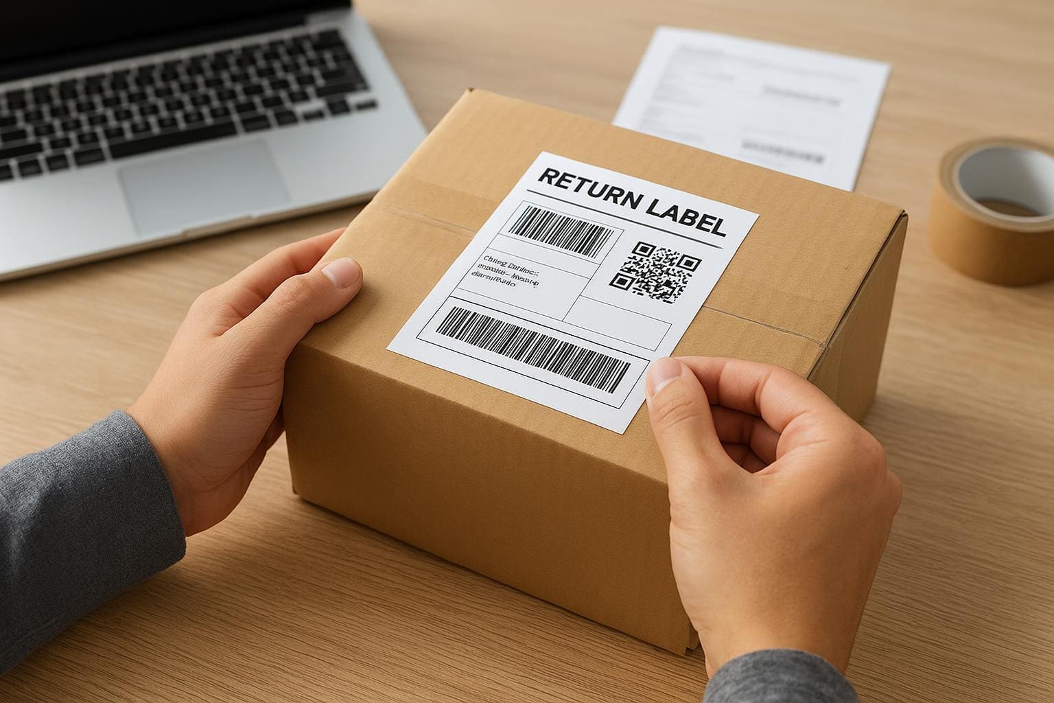 including return labels in orders