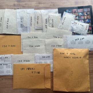 Under First-Class Stamp Lot, Usable Condition ($1088.83 Face Value)