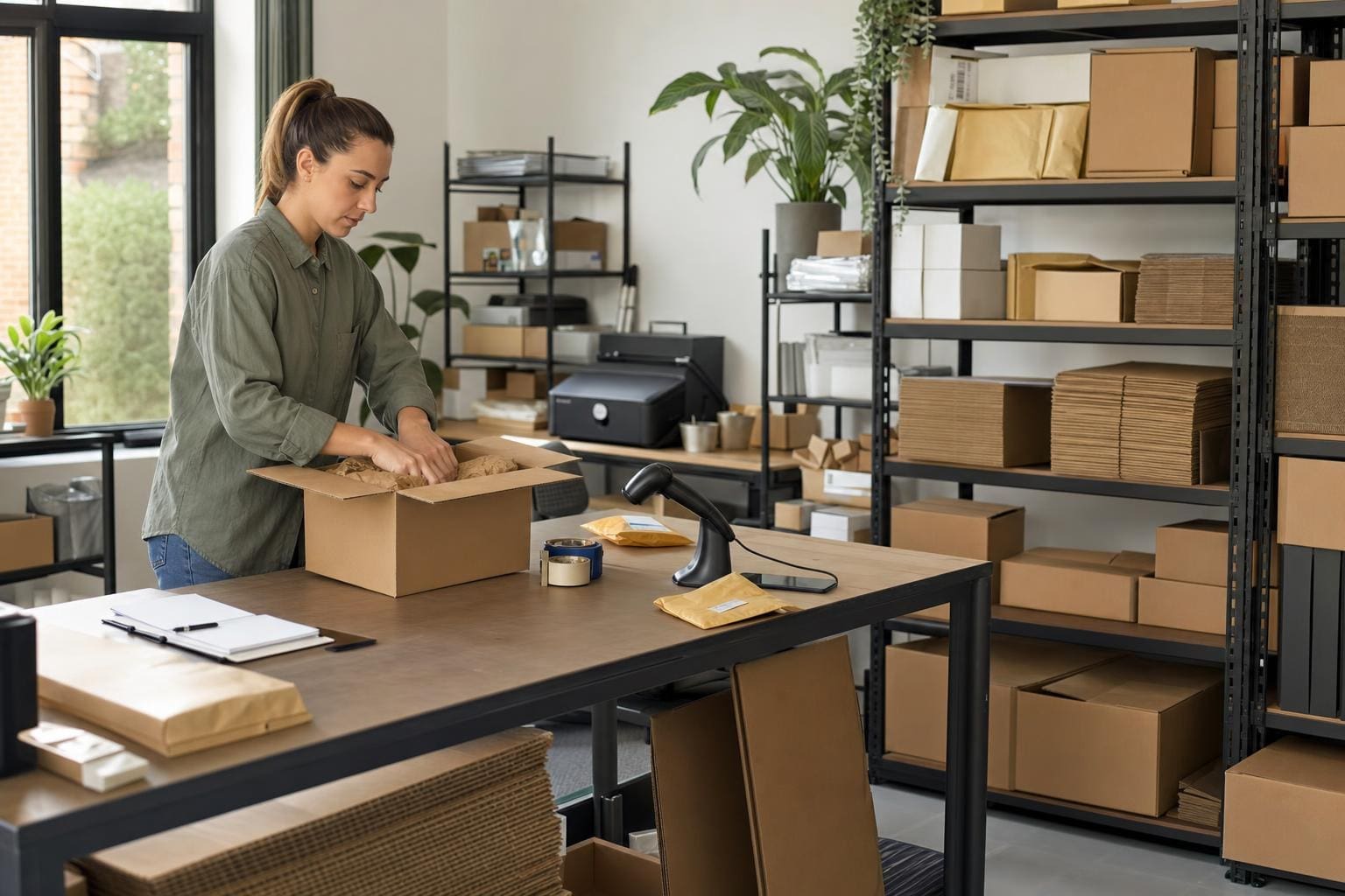 packing station layout optimization for small business